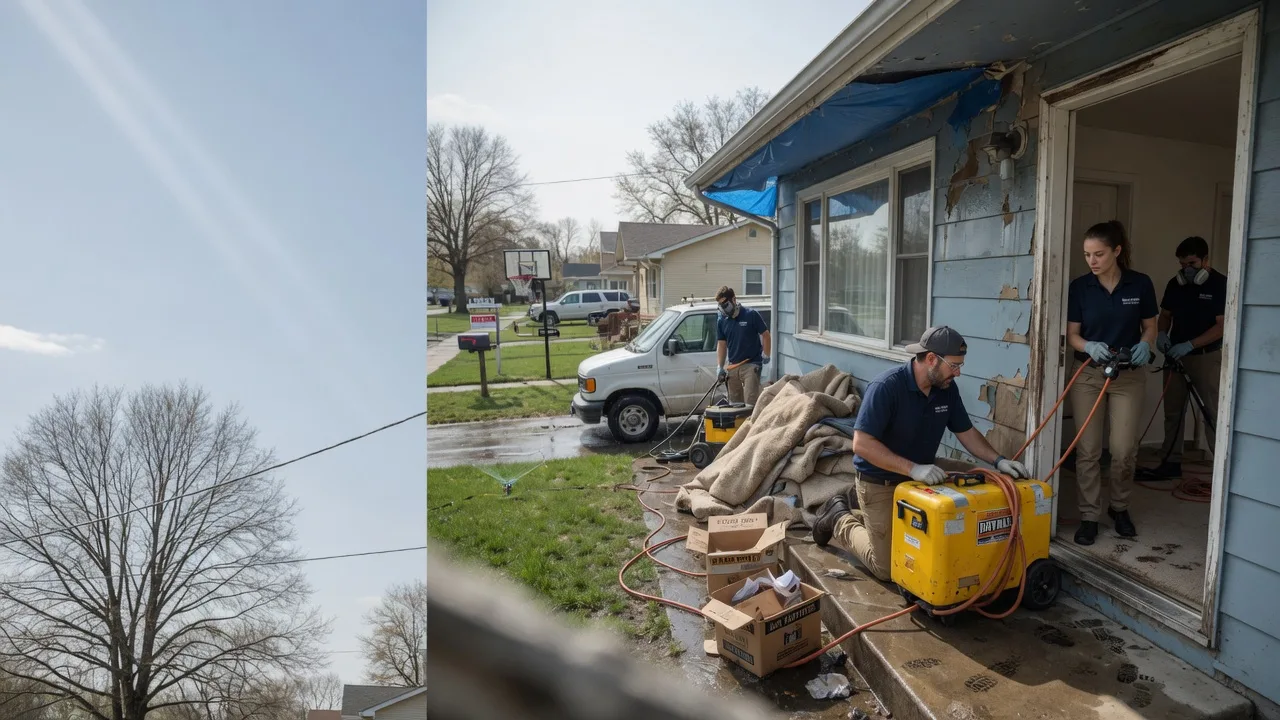 Basement Flood Cleanup in Durand, IL near me